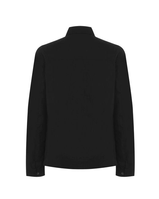 Calvin Klein Black Lifestyle Cotton Long Sleeve Overshirt for men
