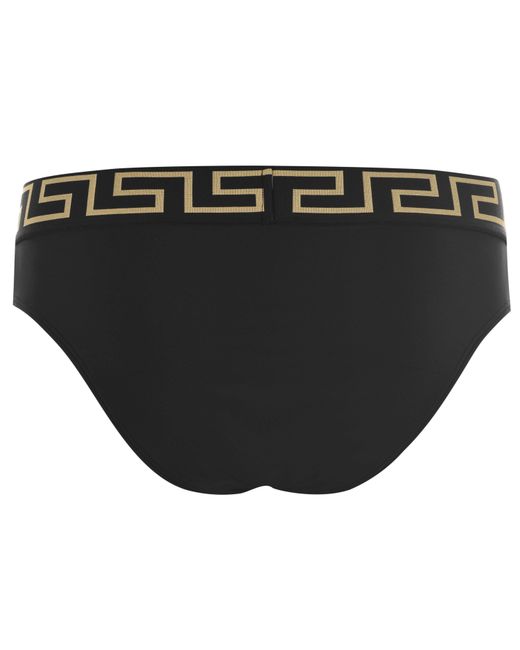 Versace Black Tape Stretch Swimwear Bikini Brief