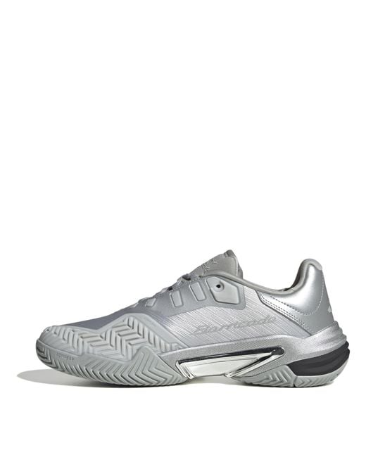 Adidas Gray Barricade 13 Edition Tennis Shoes for men