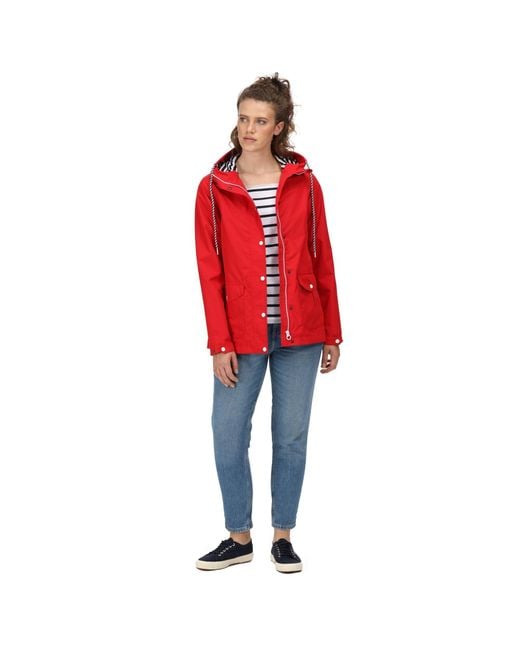 Regatta Red Bayarma Breathable Long Sleeve Waterproof Jacket