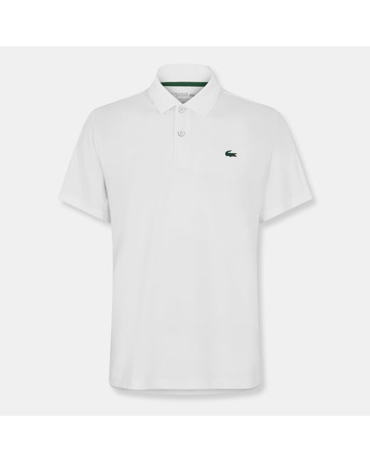 Lacoste White Short-Sleeve Polo Shirt for men