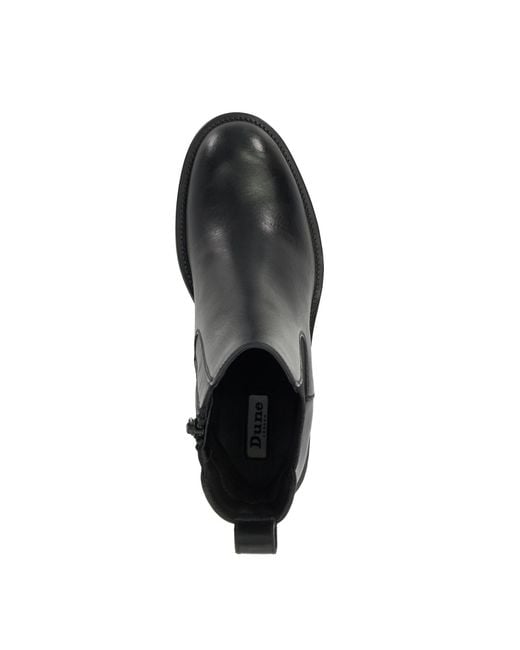 Dune Black Positivity Ankle Heeled Boot