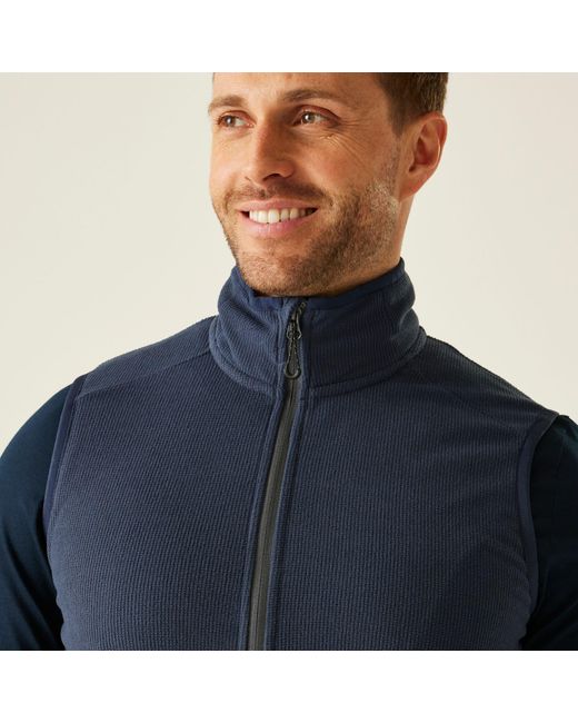 Regatta Blue Navigate Fleece Bodywarmer for men