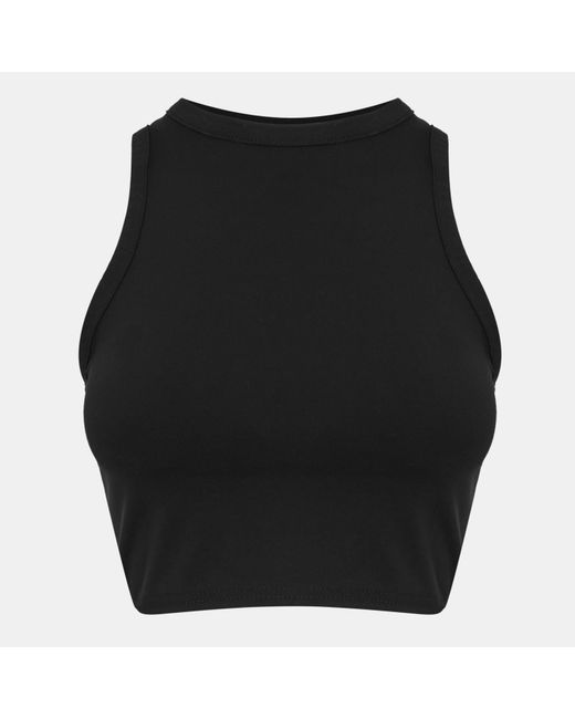 Missy Empire Black Premium Sculpt Racer Crop Top