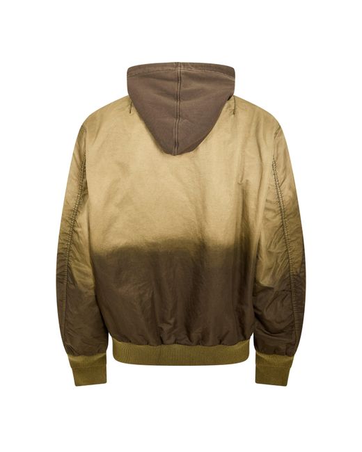 DIESEL Green Bomber Jacket for men