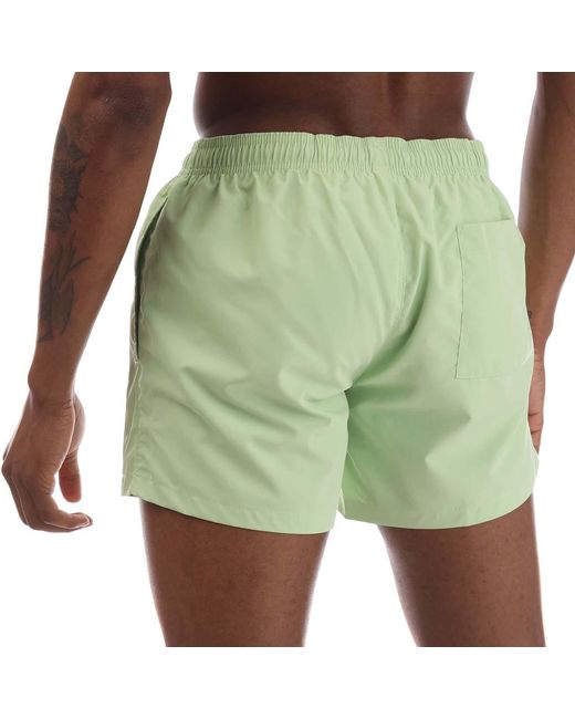 HUGO Green Abas Logo Print Swim Shorts for men