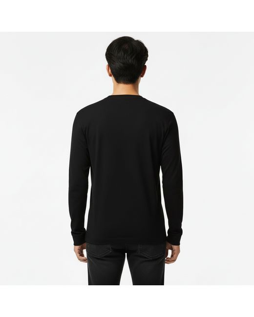 Lacoste Black Long Sleeve T-Shirt for men