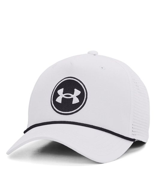Under Armour White Drive Rope Golf Cap for men