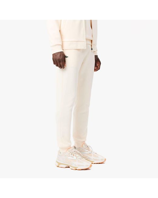 Lacoste White Moonochrome Sport Sweatpants for men