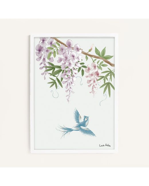 Laura Ashley White Rowsham Garden Print
