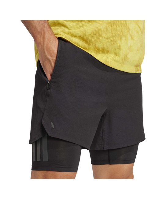 Adidas Gray Primelift 21 Performance Shorts for men