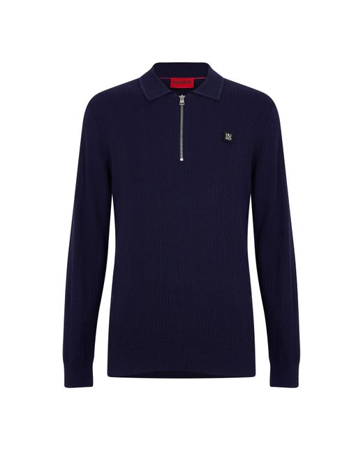 HUGO Blue Sastoro 1/4 Zip Top for men