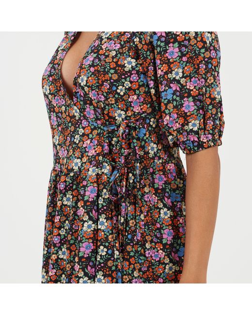 Brave Soul Brown V Neck A Line Dress