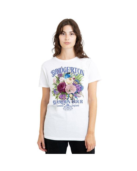 Bridgerton White Garden Tour T-Shirt