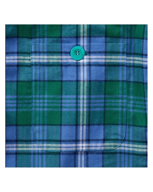 Lounge Blue Ladies Organic Brushed Cotton Lounge Trousers