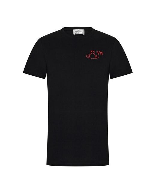 Vivienne Westwood Black Orb T Shirt for men