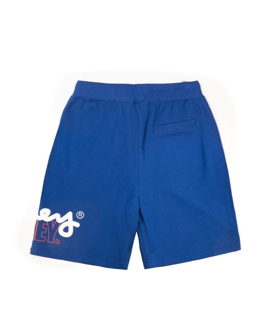 Money Blue Stencil Shorts for men