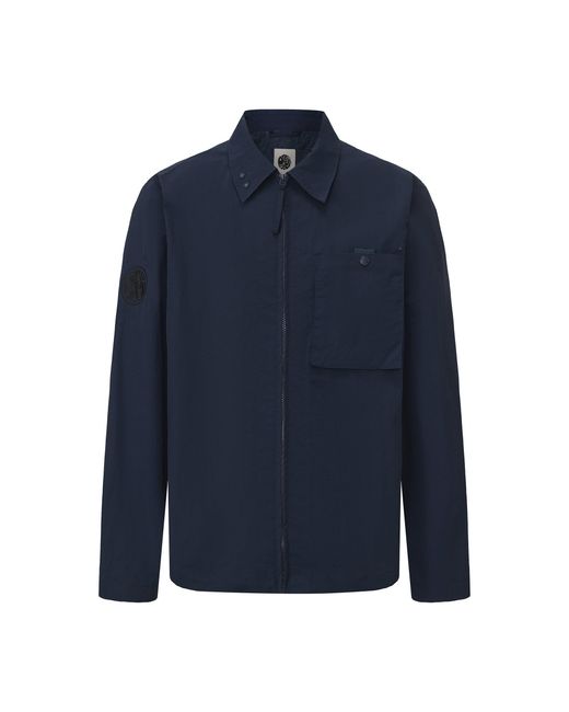 Pretty Green Blue Heaton Overshirt for men