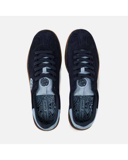 Pretty Green Blue Pg Ramblas Low-Top Trainers for men