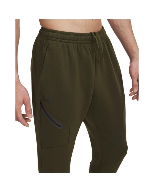 Under Armour Black Unstoppable Closed Hem Fleece Joggers for men