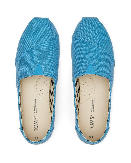 TOMS Blue Alpargata Classic Espadrilles Size 5.5