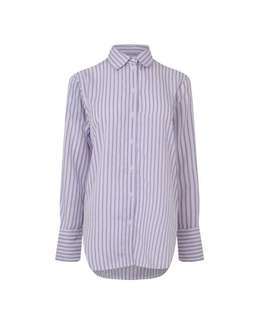 Barbour Purple B.Li Evangeline Shrt Ld64