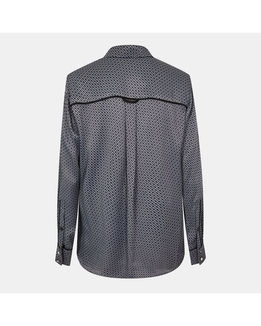 Boss Gray Long-Sleeve Blouse