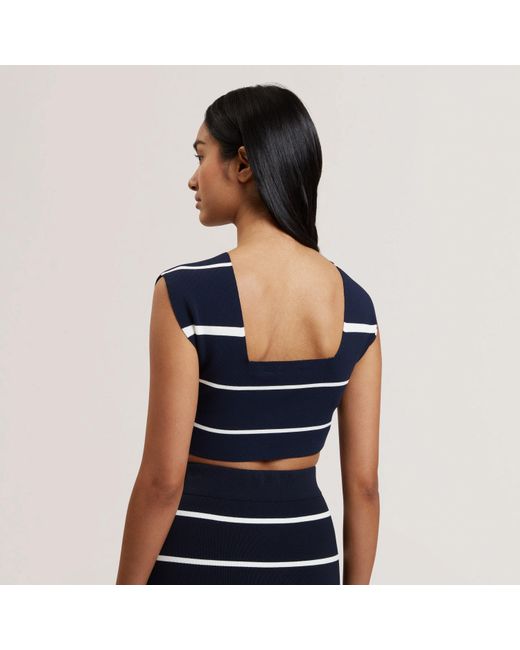 Ted Baker Blue Ted Knit Co-Ord Top