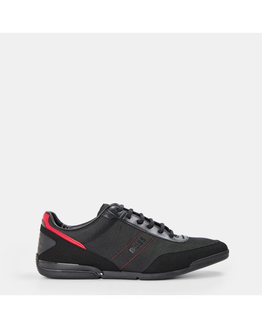 Boss Black Saturn Low Top Everyday Trainers With Technical Mesh for men