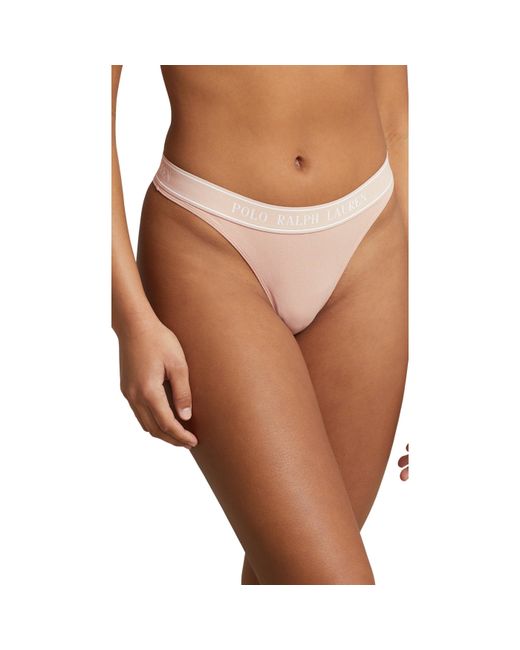 Polo Ralph Lauren Pink Essential Thong