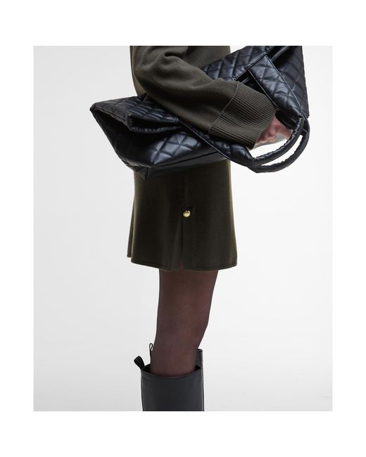 Barbour Black Lana Knitted Mini Dress