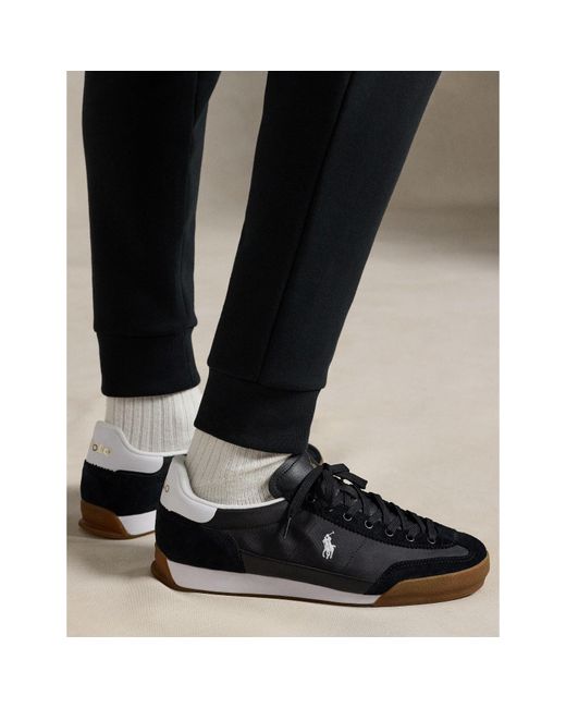 Polo Ralph Lauren Black Hester Low-Top Trainers for men