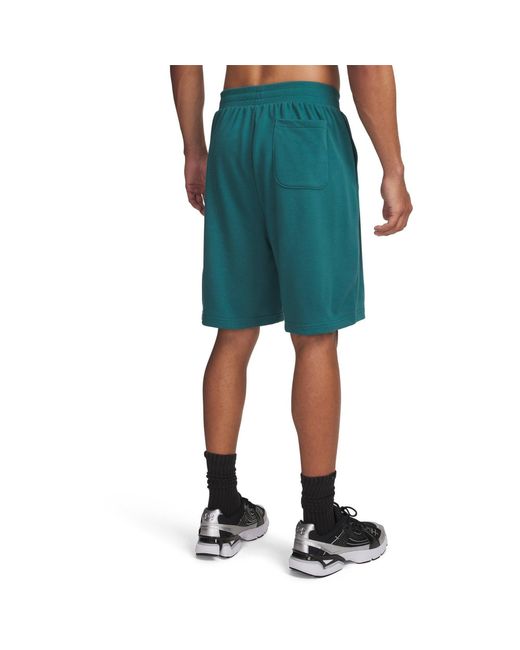 Under Armour Green Fleece Jogger Shorts for men
