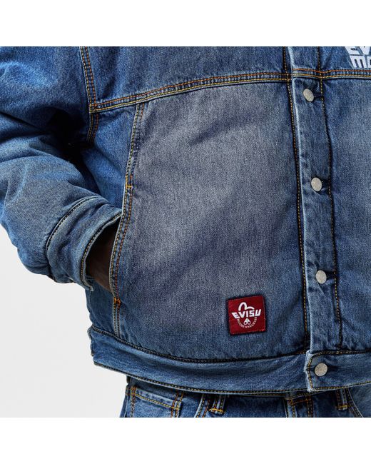 Moose Knuckles Blue X Evisu Denim Jacket for men