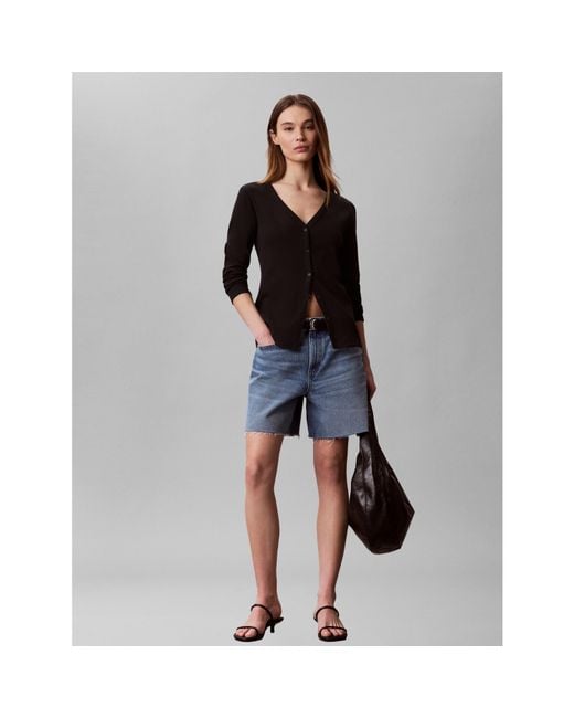 Calvin Klein Black Ckj Cardigan