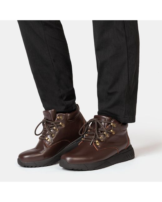 Donnay Brown Leather Casual Chukka Boots for men