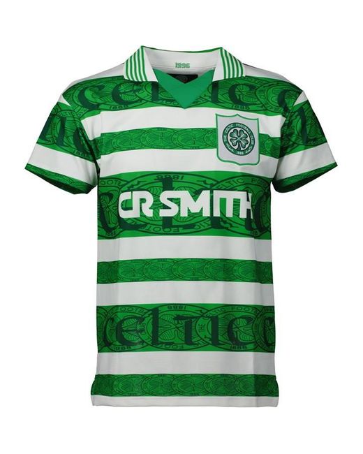 Team Green Celtic 1996 Retro Home Kit Adults for men