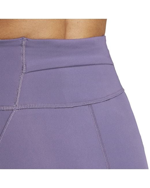 Adidas Purple Own The Run 7/8 Length Running Tight