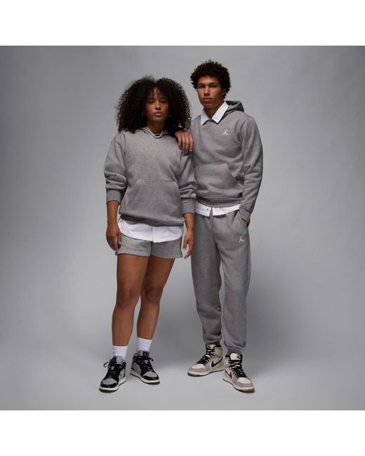 Nike Gray Essential Fleece Pullover Hoodie for men
