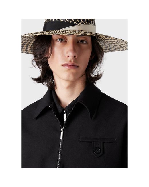Emporio Armani Black Overshirt for men