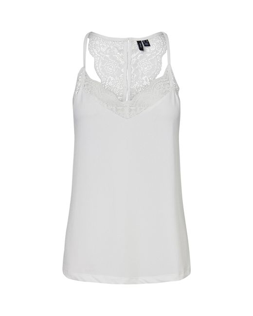 Vero Moda White Ana Lace Woven Cami Vest