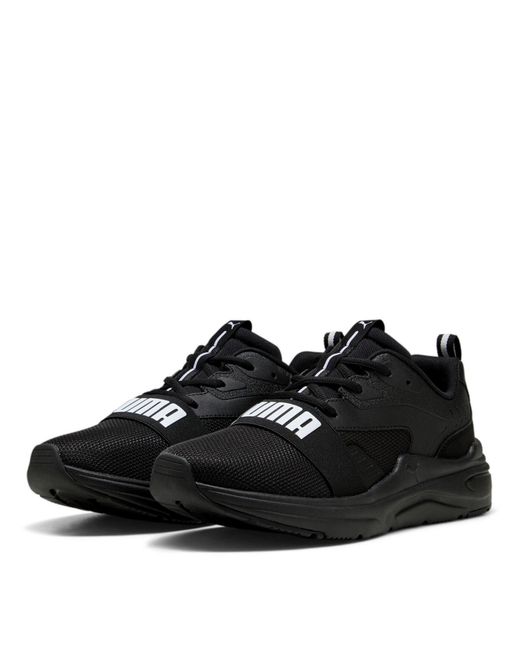 PUMA Black Softride Wired 2 Sneakers for men