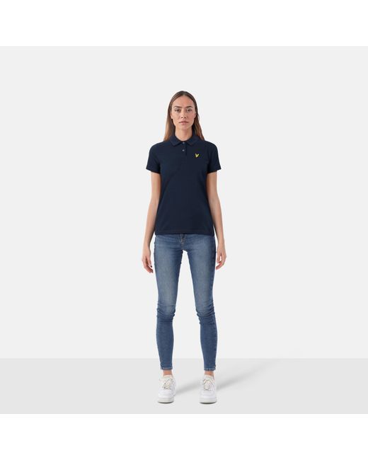 Lyle & Scott Blue Short-Sleeve Polo Shirt
