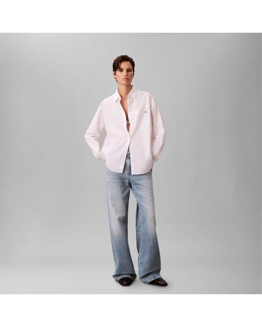 Calvin Klein White Long Sleeve Shirt