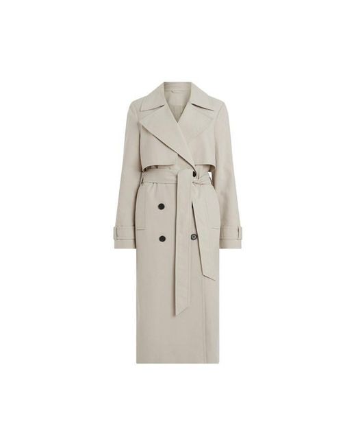 AllSaints Natural All Mixie Leo Trench Ld34