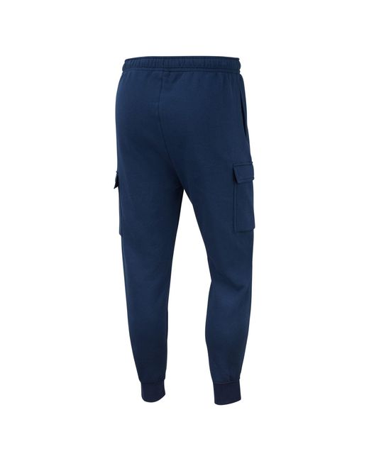 Nike Blue Sportswear Club Fleece Cargo Pants for men