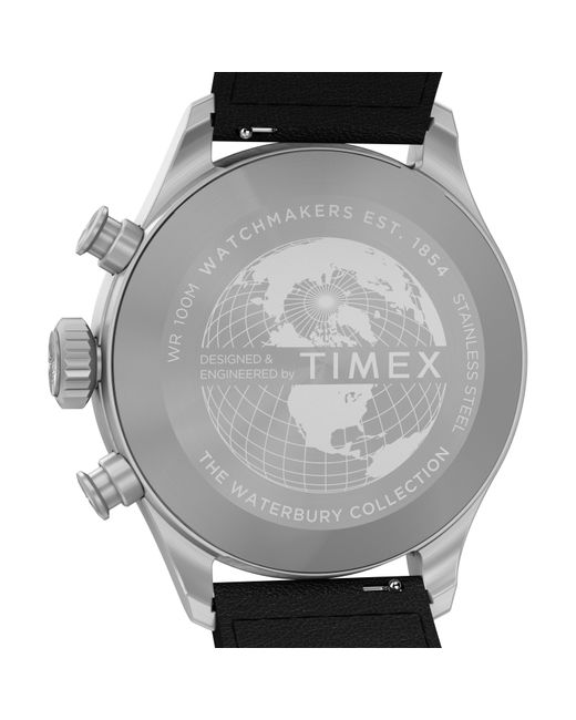 Timex Black Waterbury Analogue Quartz Watch for men