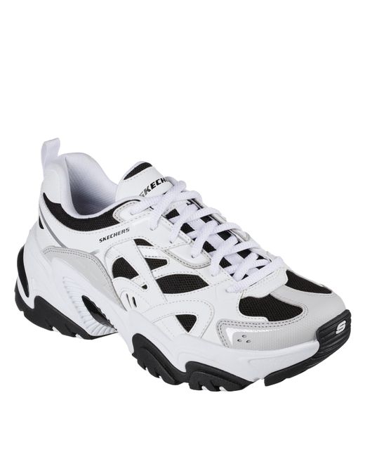 Skechers White Staminav2 Classic Low-Top Trainers
