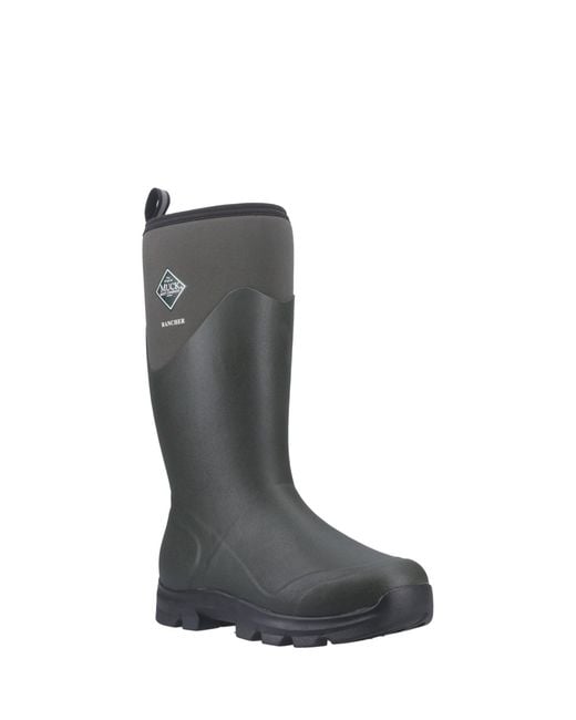 Muck Boot Black Rancher Wellington for men