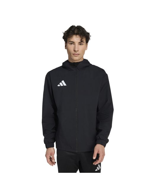 Adidas Blue Entrada 22 All Weather Water And Wind Resistant Rain Anorak for men